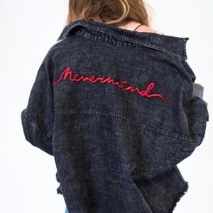Lush | Nevermind Nirvana Black Cropped Jacket